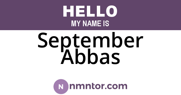 September Abbas