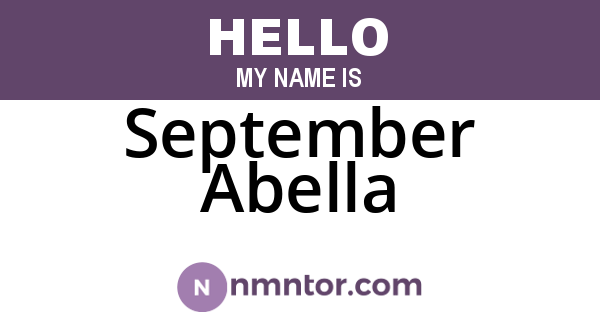 September Abella