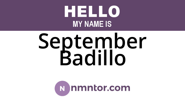 September Badillo