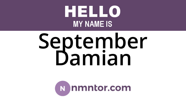 September Damian