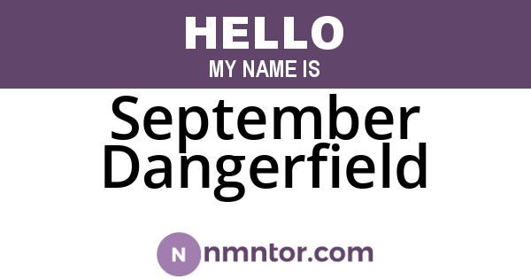 September Dangerfield