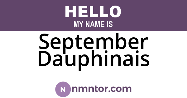 September Dauphinais