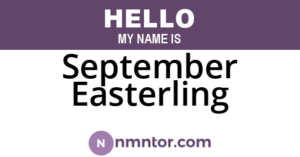 September Easterling