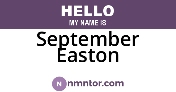 September Easton