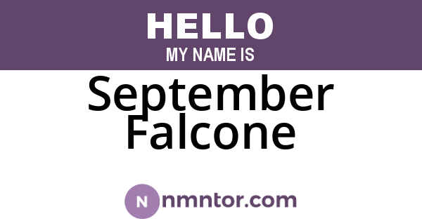 September Falcone