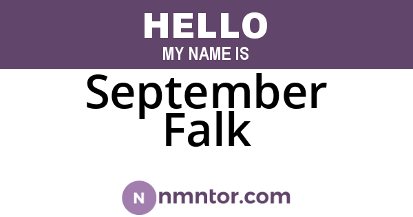 September Falk