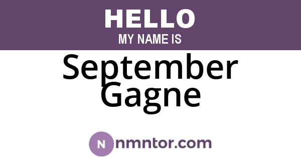 September Gagne