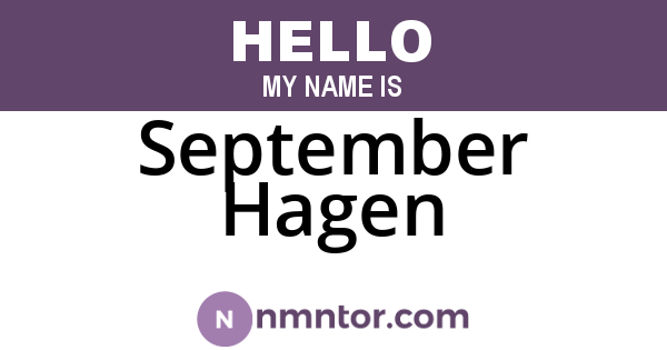 September Hagen
