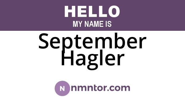 September Hagler