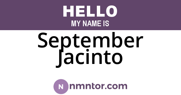 September Jacinto