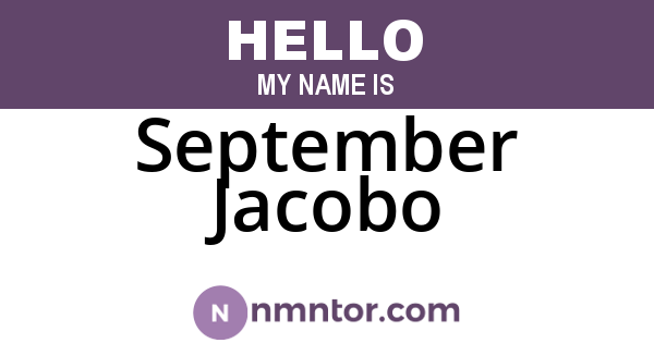 September Jacobo
