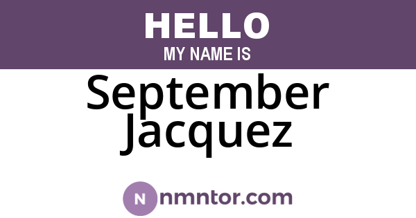 September Jacquez