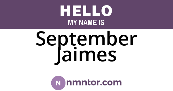 September Jaimes