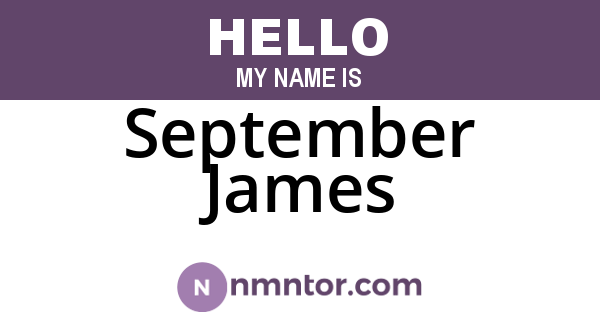 September James