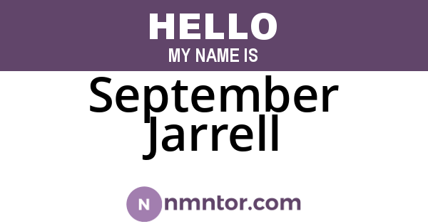 September Jarrell