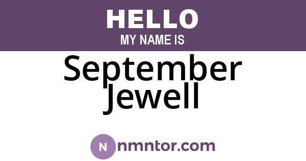 September Jewell