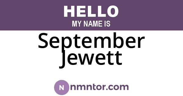 September Jewett