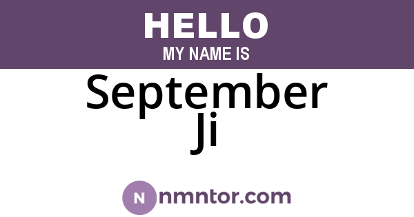 September Ji
