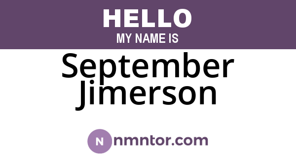 September Jimerson