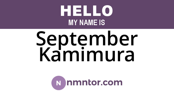 September Kamimura