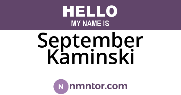 September Kaminski