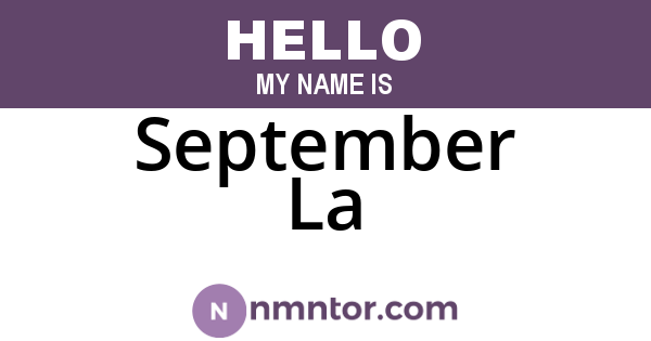 September La