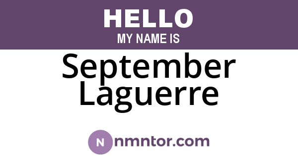 September Laguerre