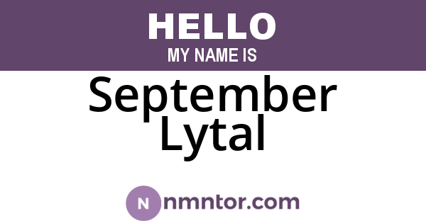 September Lytal