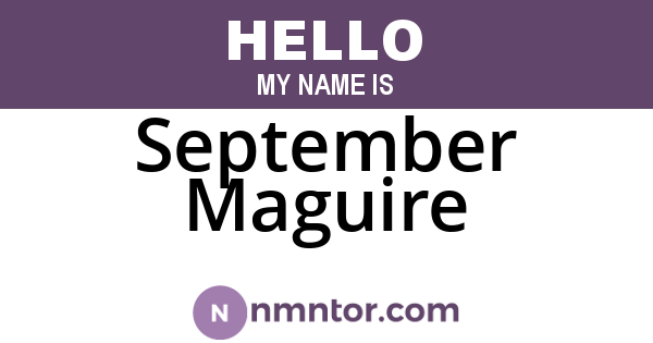 September Maguire