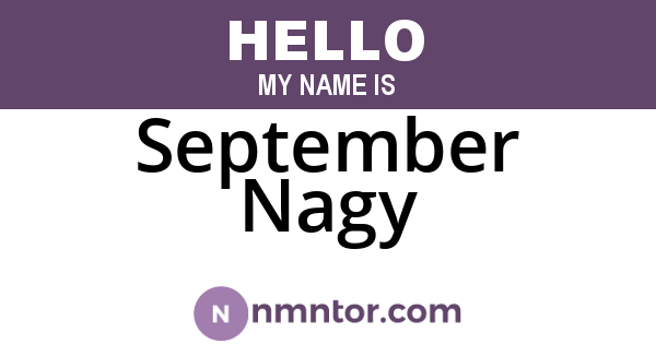 September Nagy