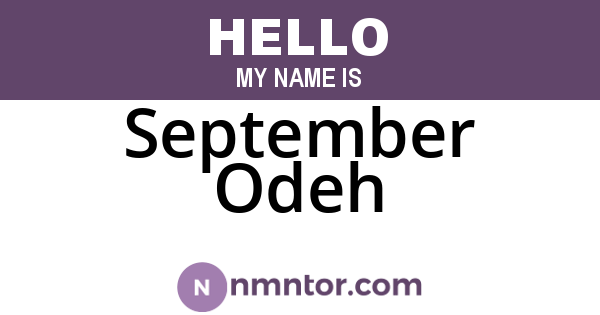 September Odeh