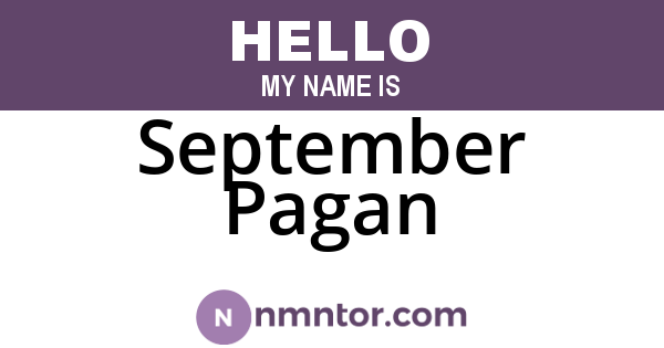 September Pagan