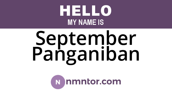 September Panganiban