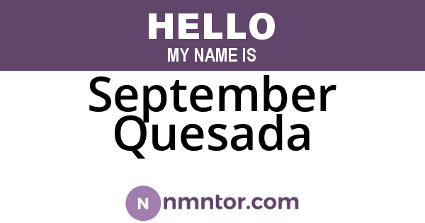 September Quesada