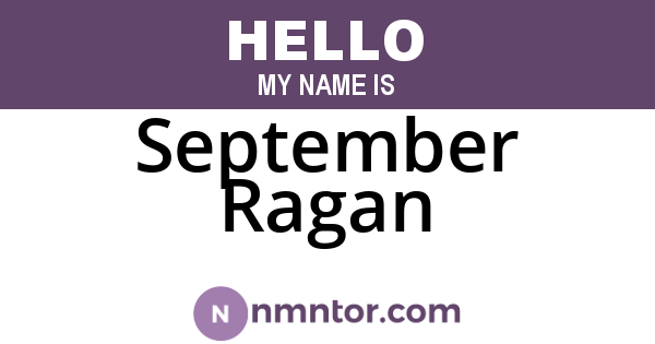 September Ragan