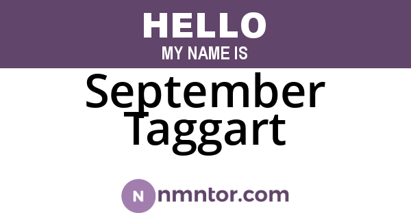 September Taggart