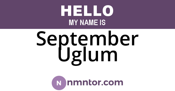 September Uglum