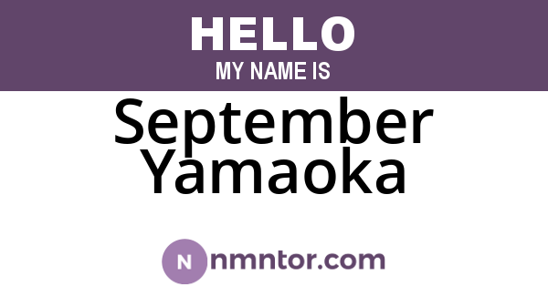 September Yamaoka