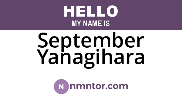 September Yanagihara
