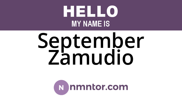 September Zamudio