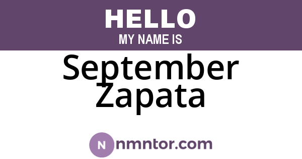 September Zapata