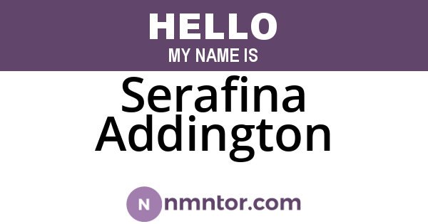 Serafina Addington