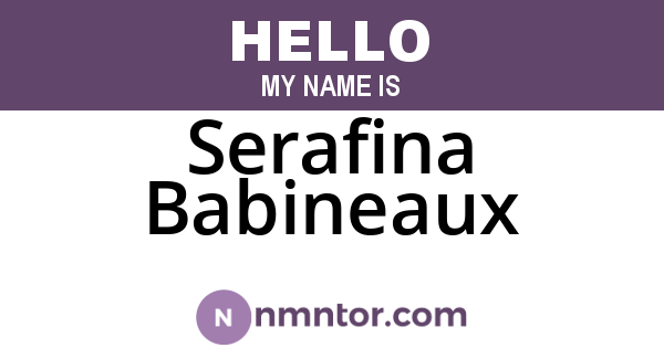 Serafina Babineaux