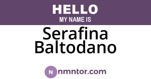 Serafina Baltodano