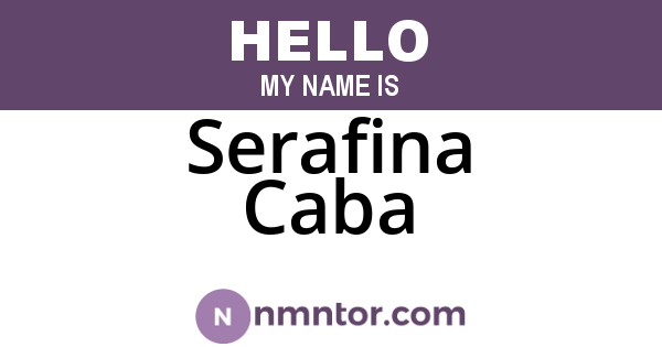 Serafina Caba