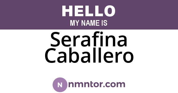 Serafina Caballero