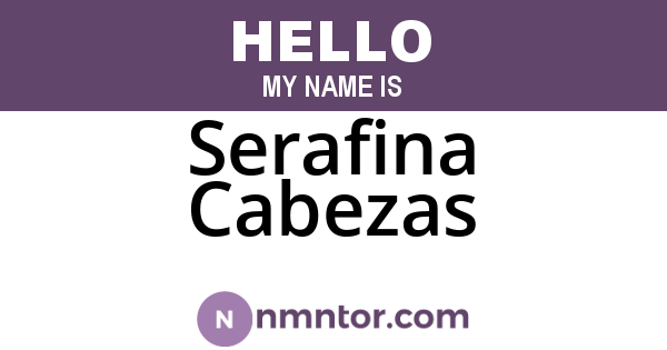 Serafina Cabezas