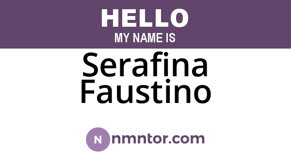 Serafina Faustino