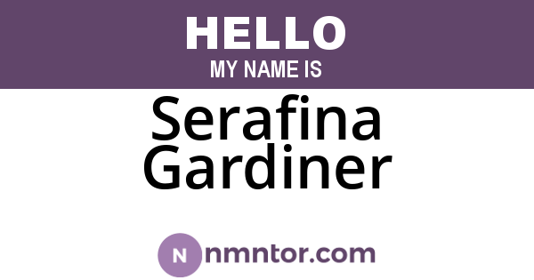 Serafina Gardiner