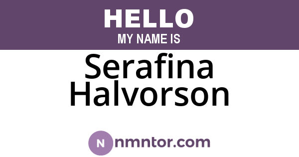 Serafina Halvorson